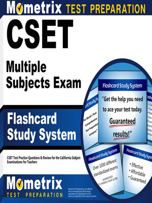 cover image of CSET Multiple Subjects Exam Flashcard Study System